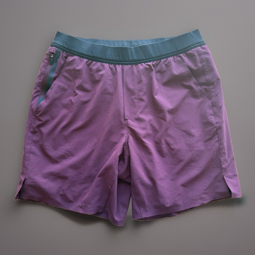 Ten Thousand Shorts Mens Interval Short Burgundy Sz Medium 7" Lined Gym Running
